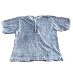 Vintage 1960s Middle Georgia College Henley Sweatshirt AS IS Men’s small-